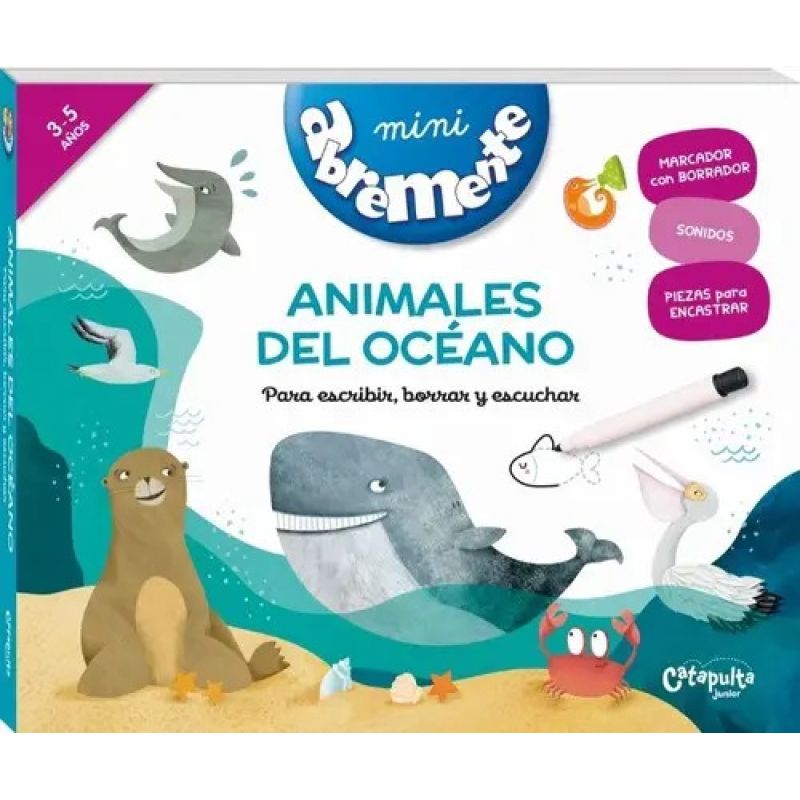 ANIMALES DEL OCEANO - ABREMENTE MINI SONOROS (TD) (Nuevo)