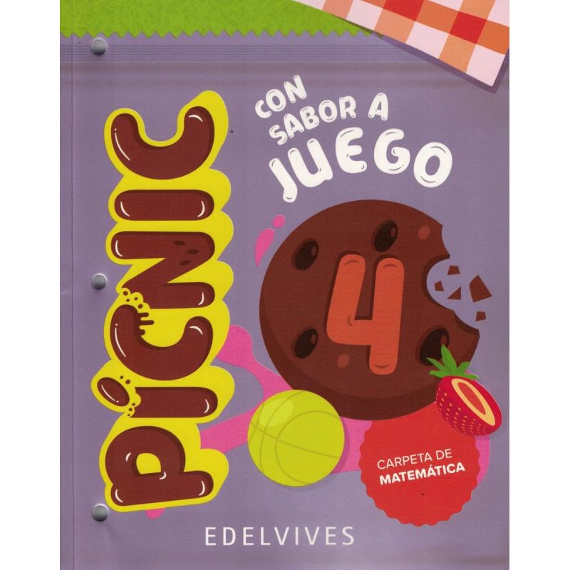 PICNIC 4 - CARPETA DE MATEMATICA - CON SABOR A JUEGO (Nuevo)