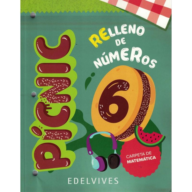 PICNIC 6 - CARPETA DE MATEMATICA - RELLENO DE NUMEROS (Nuevo)