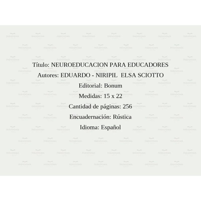 NEUROEDUCACION PARA EDUCADORES (Nuevo)