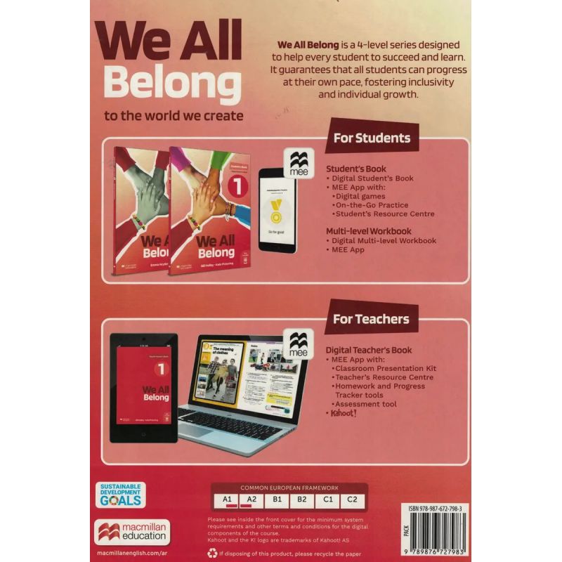 WE ALL BELONG 1 - WB + DIG WB PACK MULTI LEVEL (Nuevo) - Miniatura 3