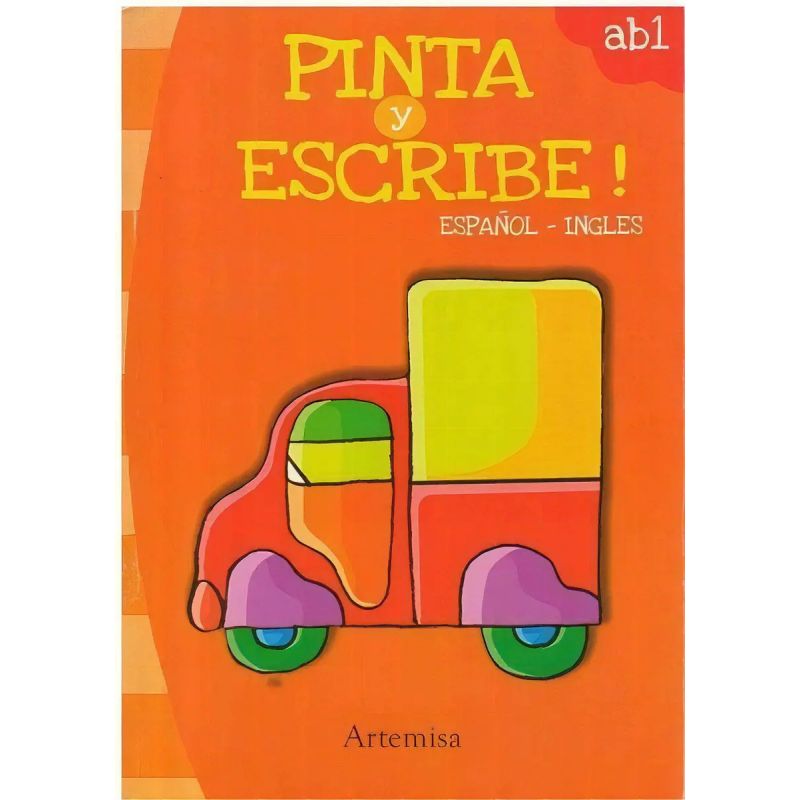 JIRAFA - PINTA Y ESCRIBE  ESPAÑOL-  INGLES (Nuevo)