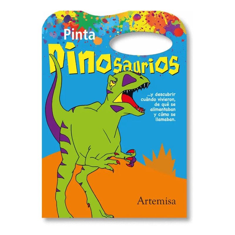 PINTA DINOSAURIOS - PINTAR DINOSAURIOS CON MANIJA (Nuevo)