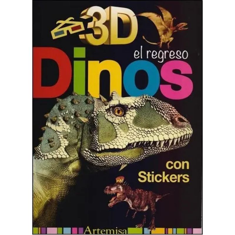 DINOS - EL REGRESO 3D CON ANTEOJOS Y CON STICKERS (Nuevo)