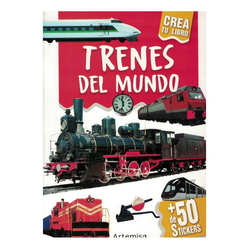 TRENES - LIBROS PARA ARMAR CON STICKERS (Nuevo)