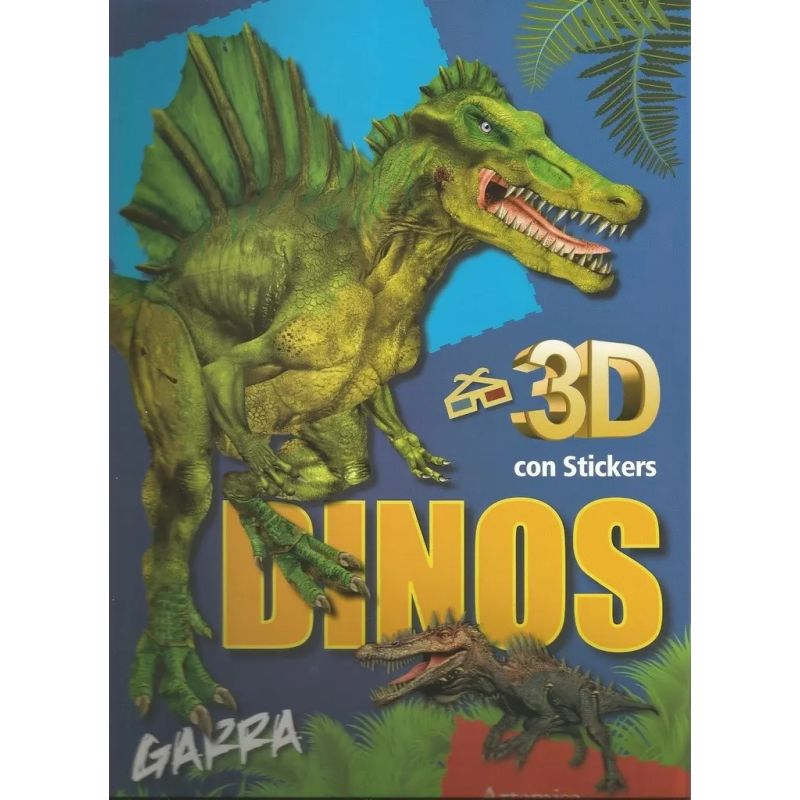 DINOSAURIOS 3D GARRA (CON STICKERS) (Nuevo)