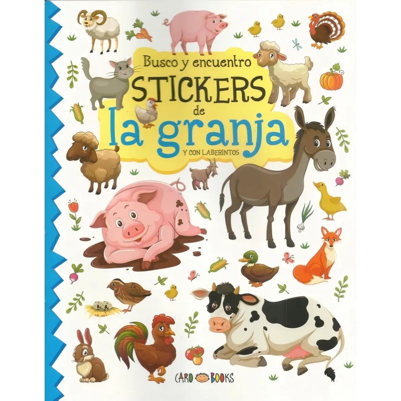 BUSCO Y ENCUENTRO STICKERS DE LA GRANJA (Nuevo)