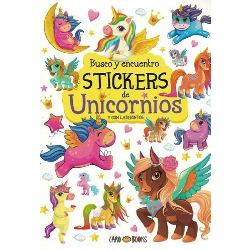 BUSCO Y ENCUENTRO STICKERS DE UNICORNIOS (Nuevo) - Miniatura 2