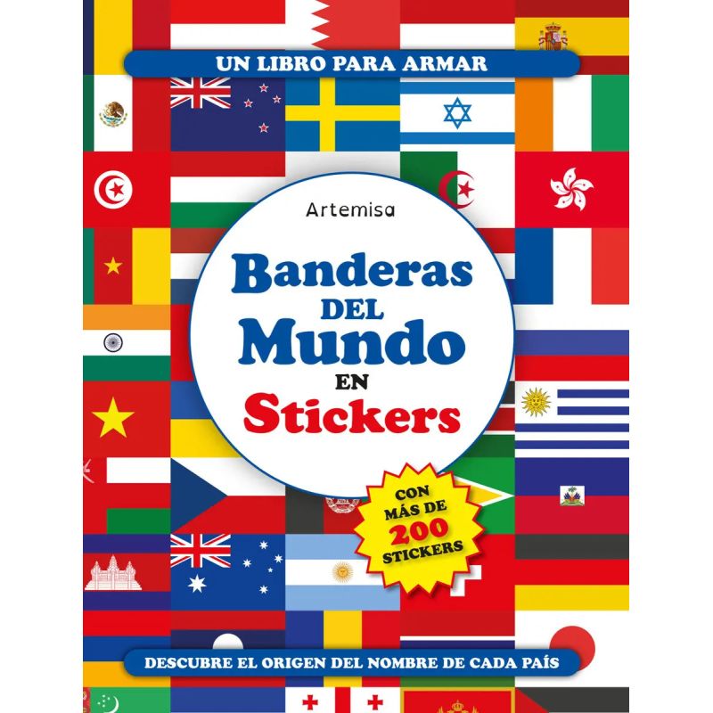 BANDERAS DEL MUNDO EN STICKERS - CON MAS DE 200 STICKERS (Nuevo)