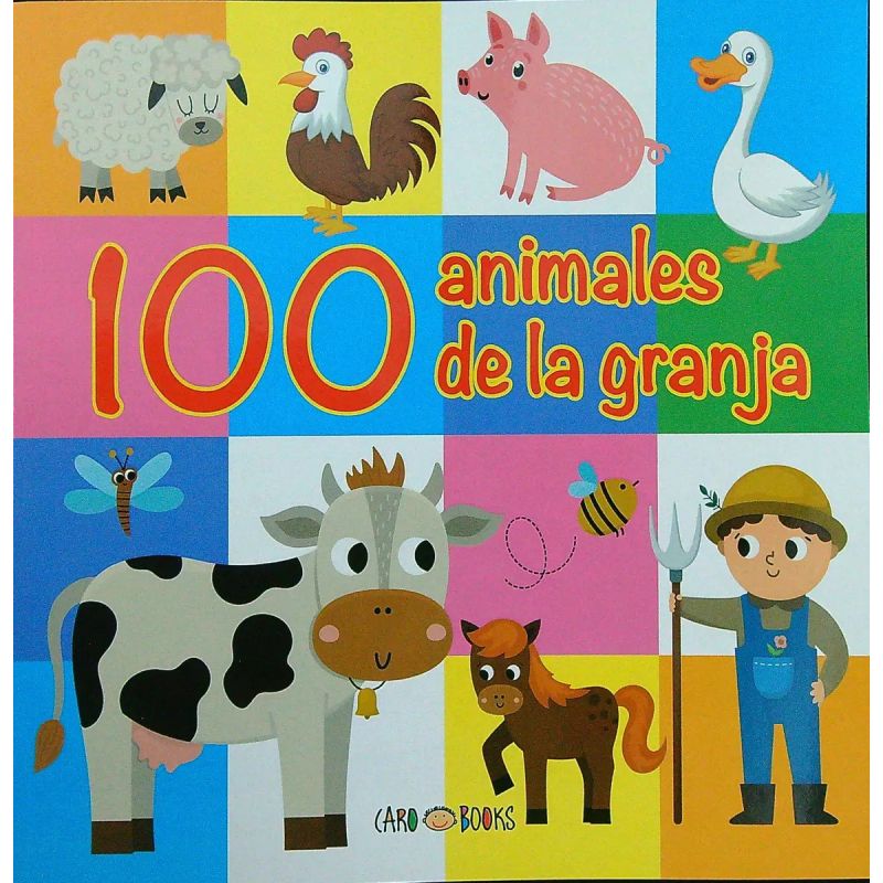 100 ANIMALES DE LA GRANJA - CARO BOOKS (Nuevo)