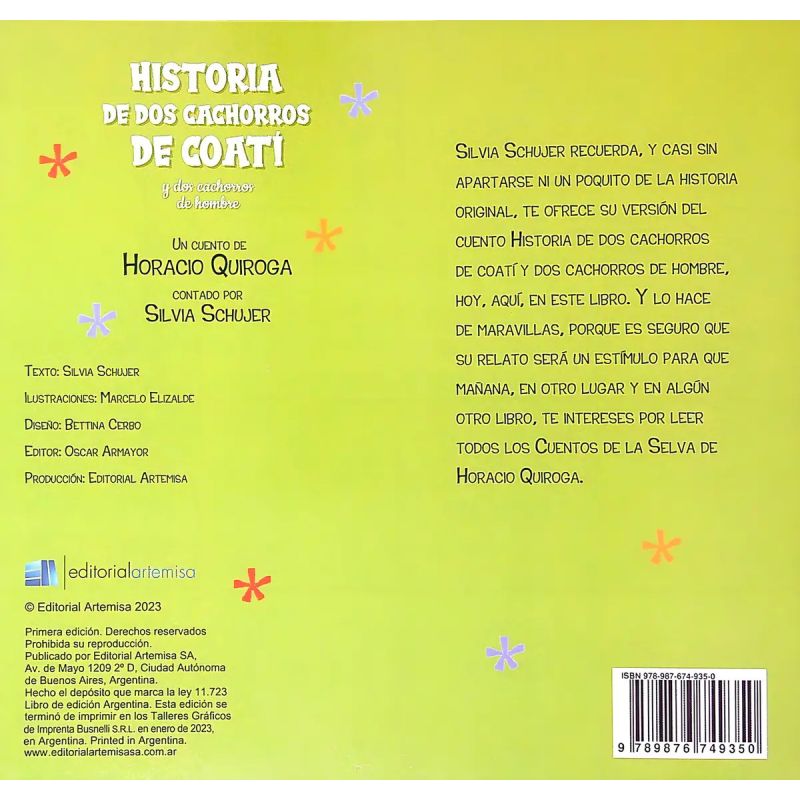 HISTORIA DE DOS CACHORROS DE COATI Y DOS CACHORROS DE HOMBRE (MAYUSCULA) (Nuevo) - Miniatura 2