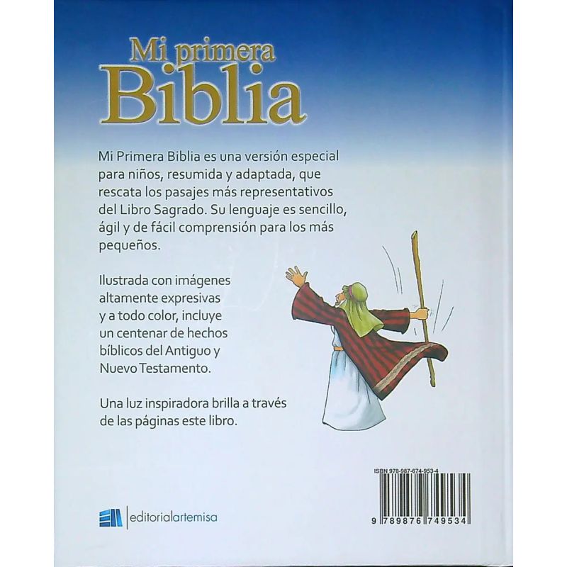 MI PRIMERA BIBLIA - EL ANTIGUO Y NUEVO TESTAMENTO ADAPTADOS PARA NIÑOS - MAYUSCULA - TD (Nuevo) - Miniatura 2