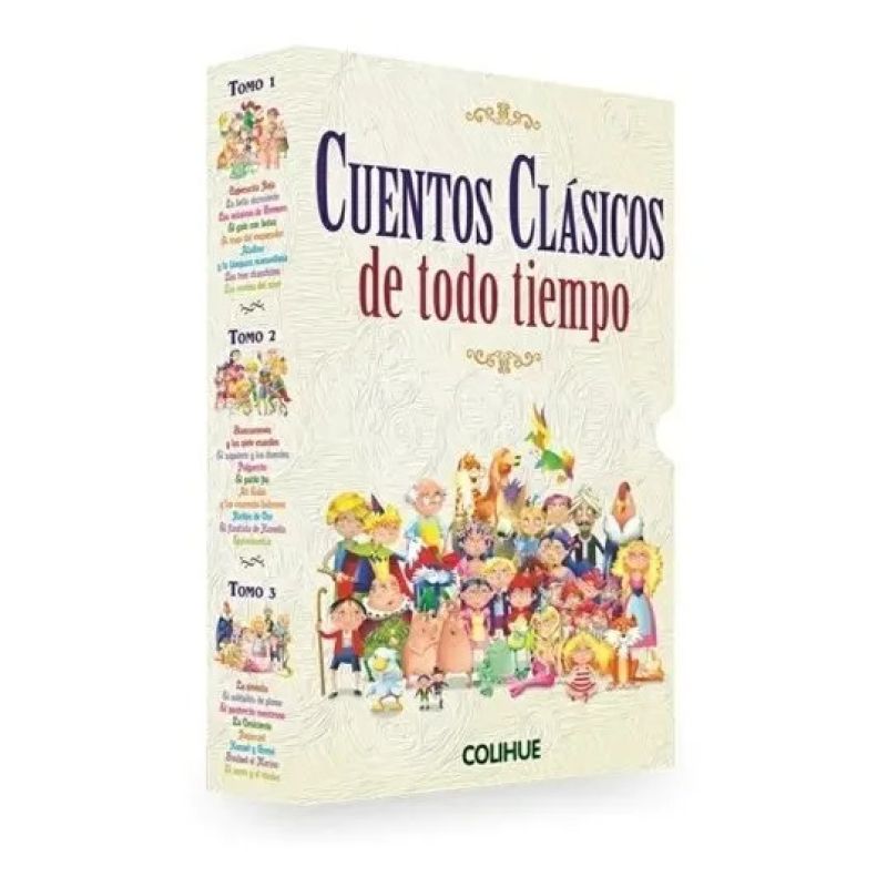 CUENTOS CLASICOS DE TODO TIEMPO - OBRA COMPLETA (3 TOMOS) (Nuevo)