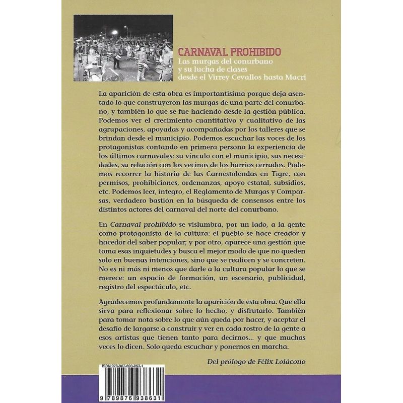 CARNAVAL PROHIBIDO - LAS MURGAS DEL CONURBANO Y SU LUCHA DE CLASES (Nuevo) - Miniatura 2
