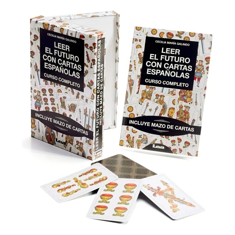 LEER EL FUTURO CON CARTAS ESPAÑOLAS CON MAZO DE CARTAS EN CAJA (Nuevo)