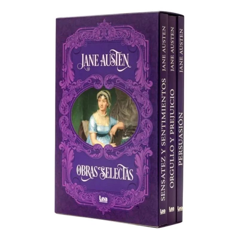 OBRAS SELECTAS - JANE AUSTEN - ESTUCHE - 3 LIBROS (Nuevo)