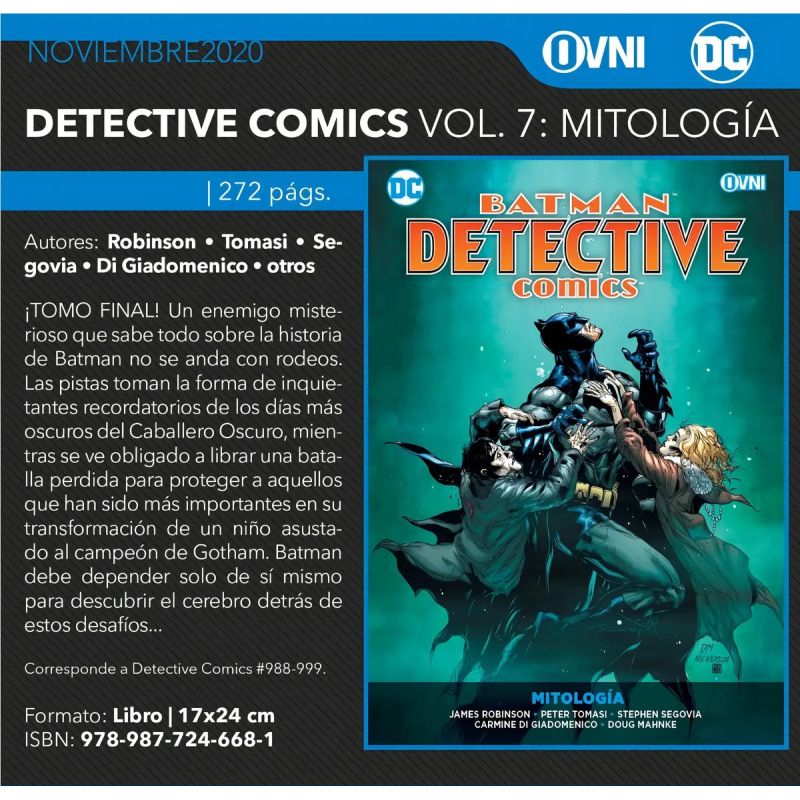 BATMAN DETECTIVE COMICS VOL. 7  - MITOLOGIA (Nuevo) - Miniatura 2
