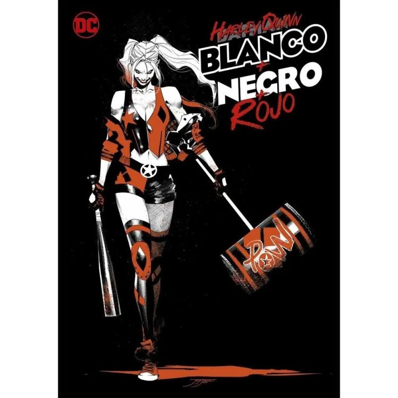 HARLEY QUINN BLANCO + NEGRO + ROJO (Nuevo)