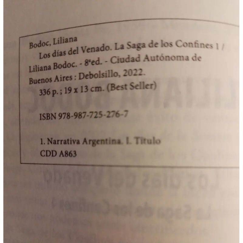 DIAS DEL VENADO, LOS - SAGA DE LOS CONFINES 1 (Nuevo) - Miniatura 2