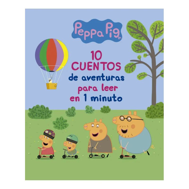 10 CUENTOS DE AVENTURAS PARA LEER EN 1 MINUTO - PEPPA PIG (Nuevo)