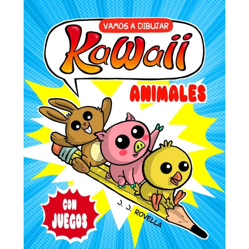 VAMOS A DIBUJAR KAWAII - ANIMALES - CON JUEGOS (Nuevo)