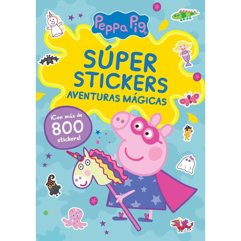 PEPPA PIG - SUPER STICKERS - AVENTURAS MAGICAS (Nuevo)
