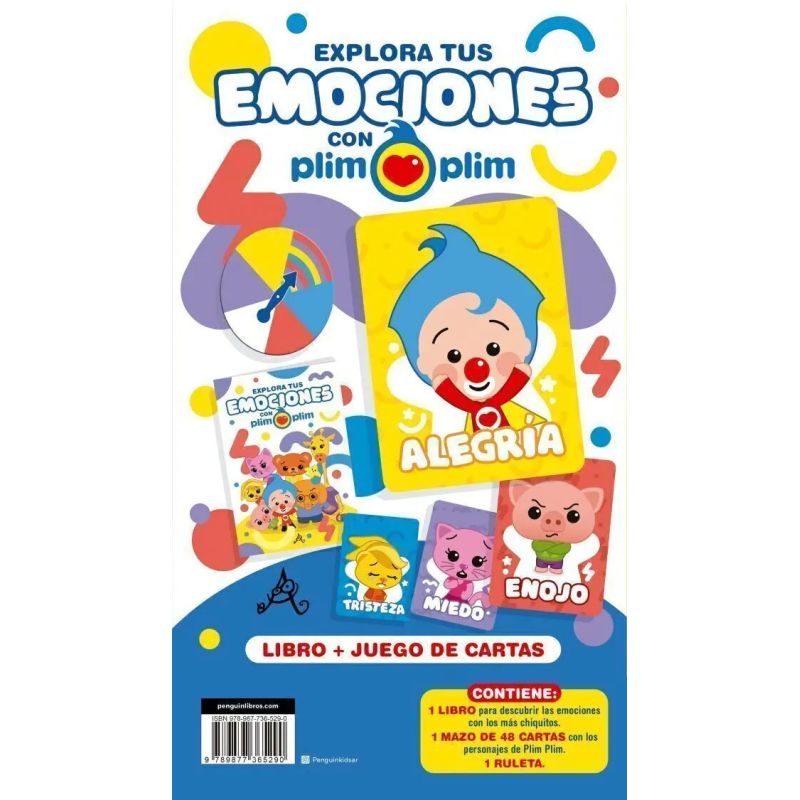 EXPLORA TUS EMOCIONES CON PLIM PLIM - LIBRO + JUEGO DE CARTAS (Nuevo)