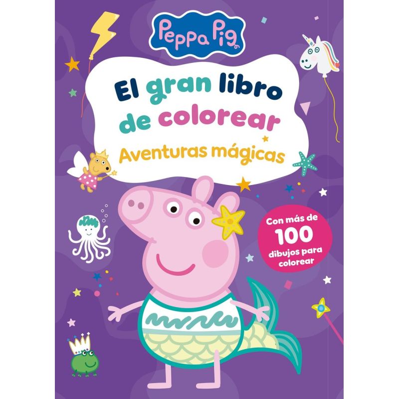 GRAN LIBRO DE COLOREAR - AVENTURAS MAGICAS - PEPPA PIG (Nuevo)