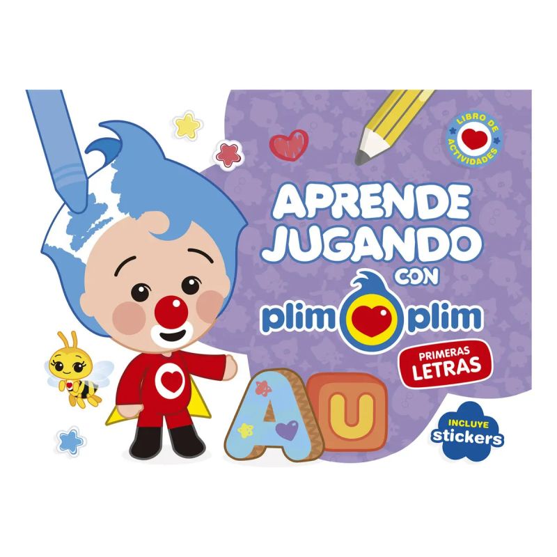 APRENDE JUGANDO CON PLIM PLIM - PRIMERAS LETRAS (Nuevo)