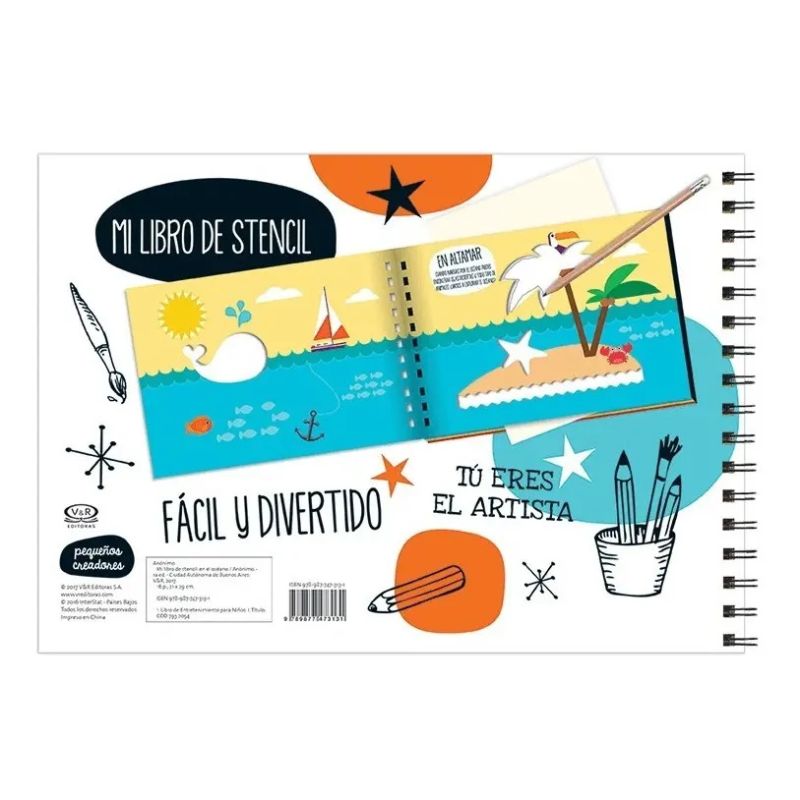 EN EL OCEANO - MI LIBRO DE STENCIL (Nuevo)