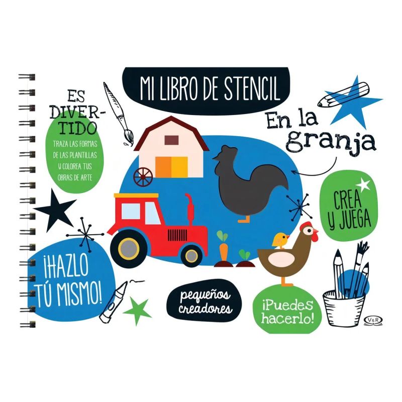 EN LA GRANJA - MI LIBRO DE STENCIL (Nuevo)