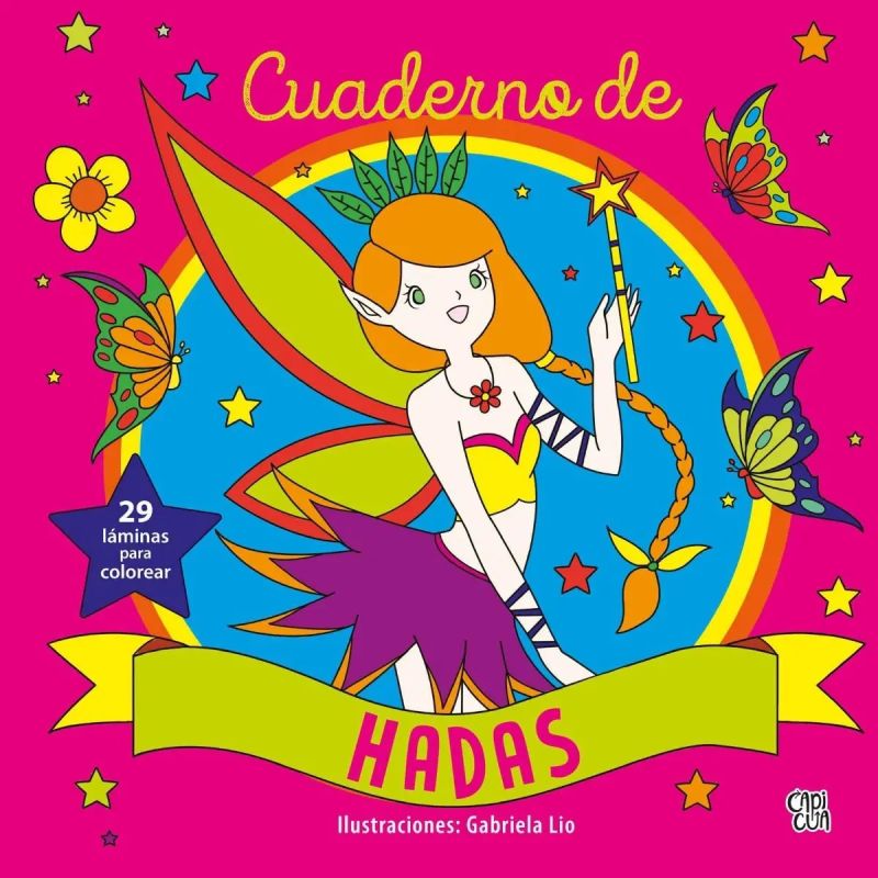 CUADERNO DE HADAS - 29 LAMINAS PARA COLOREAR (Nuevo)