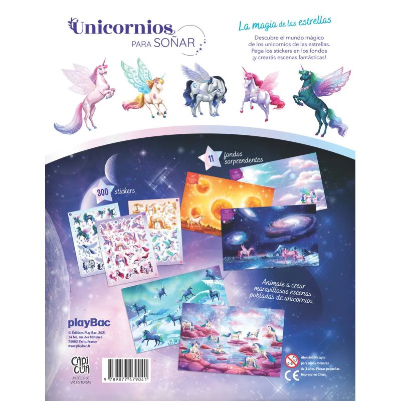UNICORNIOS PARA SOÑAR - LA MAGIA DE LAS ESTRELLAS - LIBRO DE STICKERS (Nuevo) - Miniatura 4