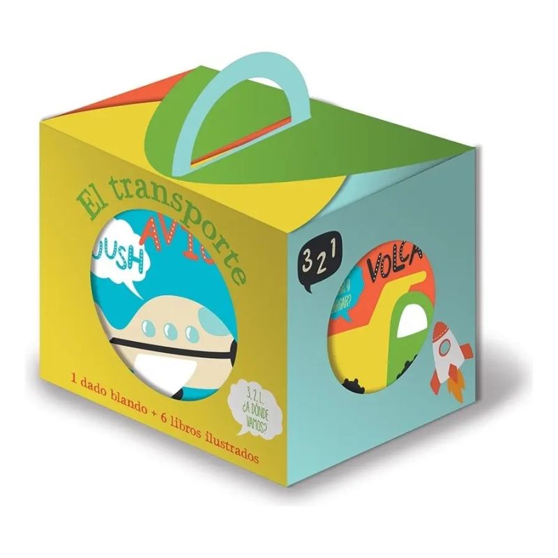 TRANSPORTE, EL - A RODAR EL DADO - DADO DE TELA + 6 MINI LIBROS (Nuevo)
