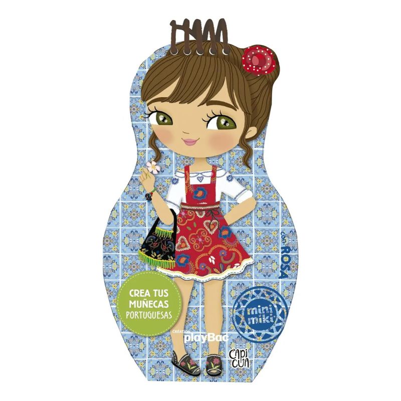 CREA TUS MUÑECAS PORTUGUESAS - ROSA - MINI MIKI - CARTONE (Nuevo)