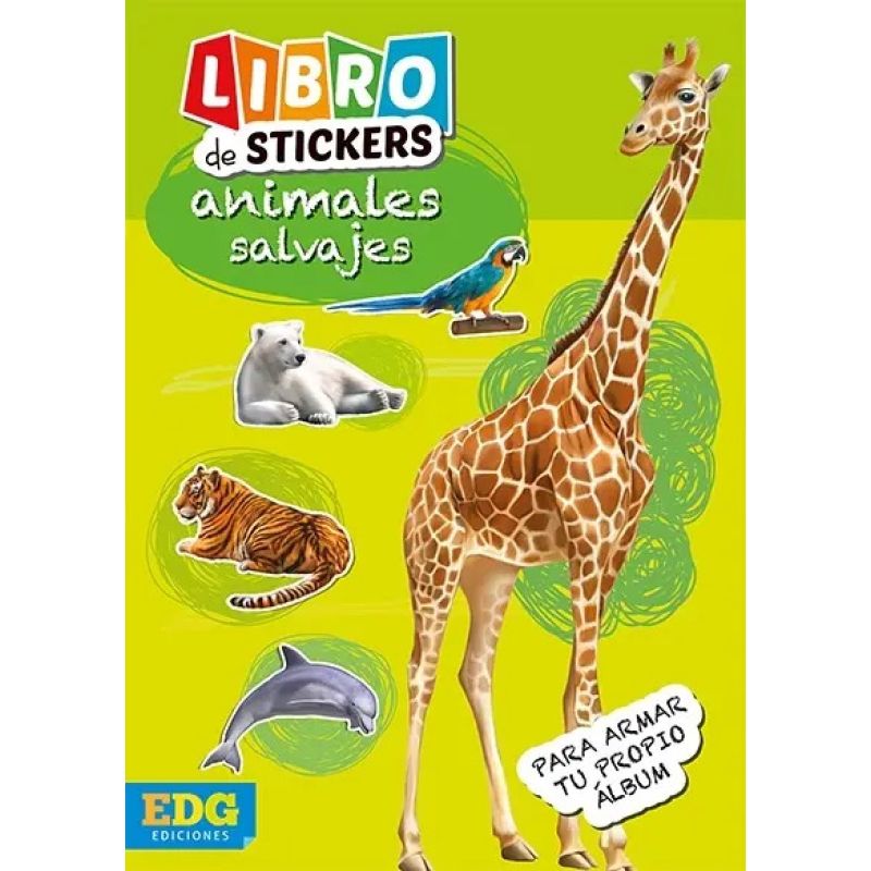 ANIMALES SALVAJES - LIBRO DE STICKERS (Nuevo)