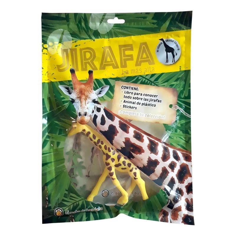 JIRAFA, LA MAS ALTA - LIBRO + STICKERS + MUÑECO (Nuevo)