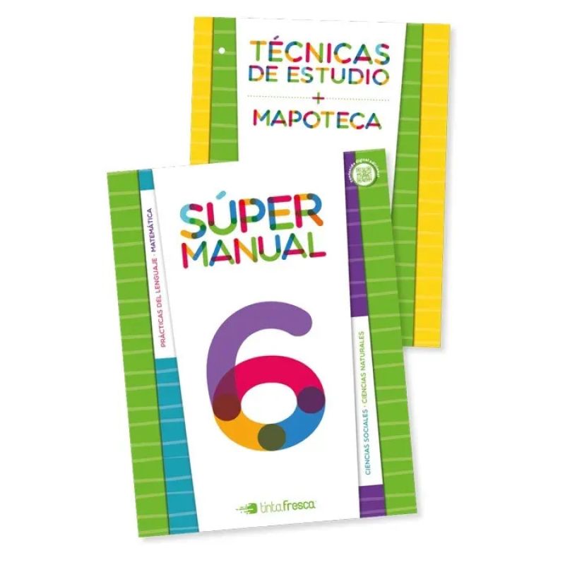 SUPER MANUAL NACION 6 - EQUIPO ESCOLAR (MANUAL + TECNICAS DE ESTUDIO) (Nuevo)