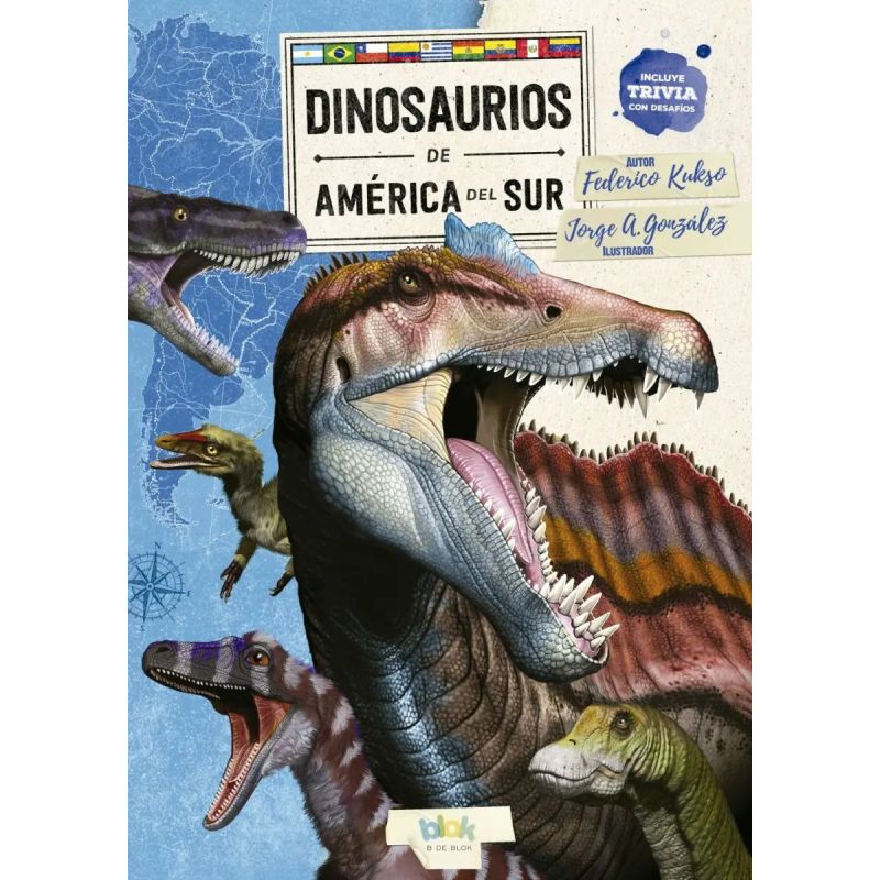 DINOSAURIOS DE AMERICA DEL SUR - INCLUYE TRIVIA CON DESAFIOS (Nuevo)