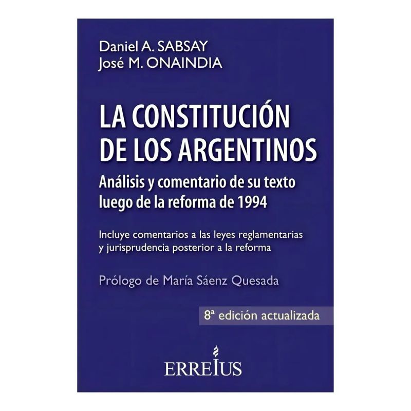 CONSTITUCION DE LOS ARGENTINOS, LA - 8/ED. (Nuevo)