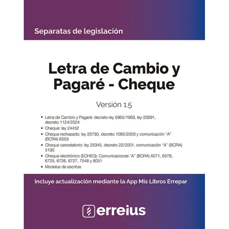 LETRA DE CAMBIO Y PAGARE - CHEQUE - VERSION 1.5* (Nuevo)