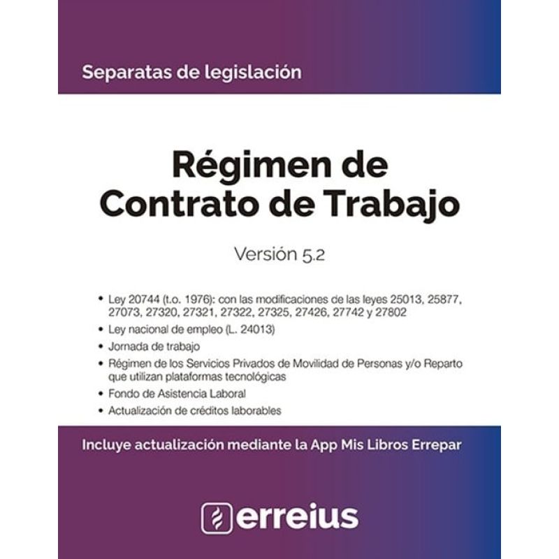SEPARATA REGIMEN DE CONTRATO DE TRABAJO - VERSION 5.2 (Nuevo)