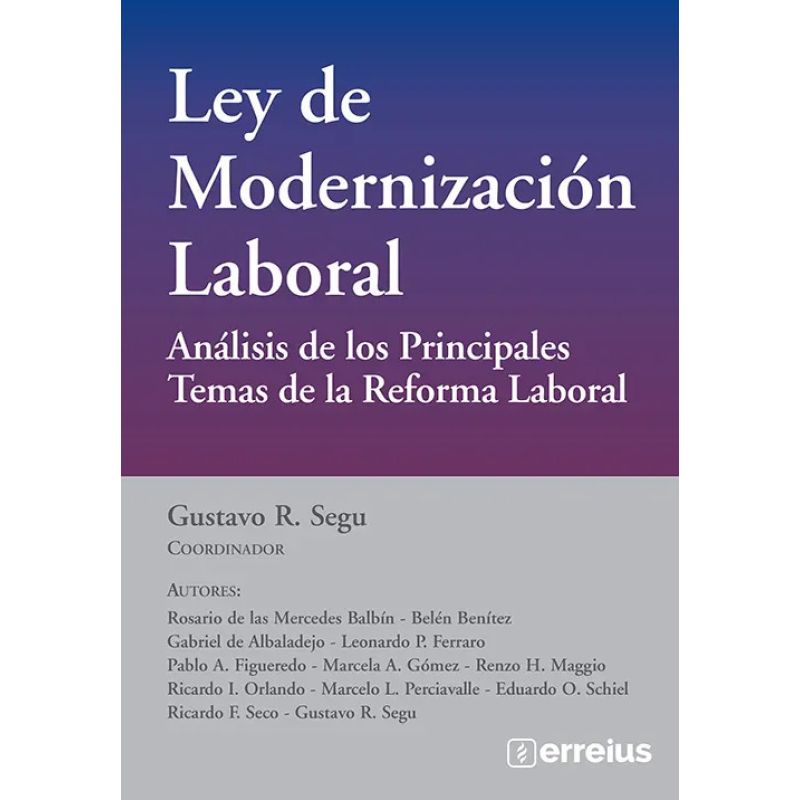 LEY DE MODERNIZACION LABORAL (Nuevo)