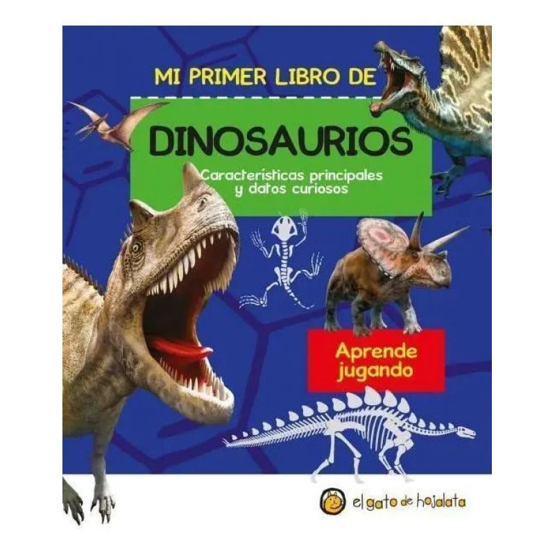 MI PRIMER LIBRO DE DINOSAURIOS - APRENDE JUGANDO (Nuevo)