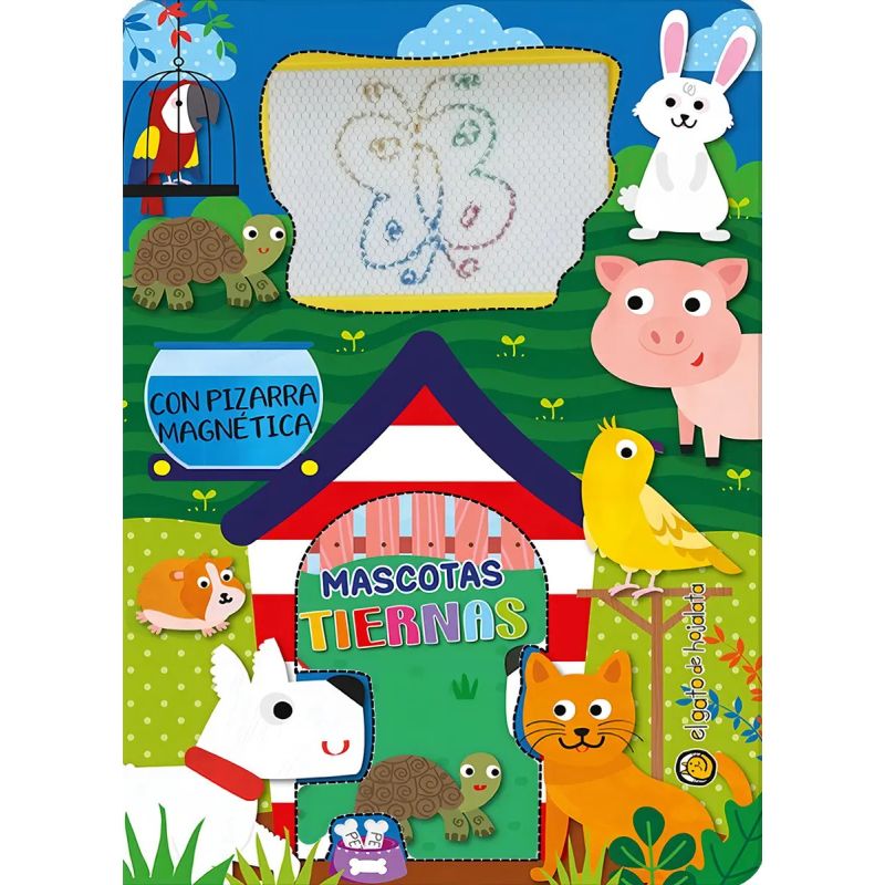 MASCOTAS TIERNAS - PIZARRA MAGNETICA (CARTONE) (Nuevo)