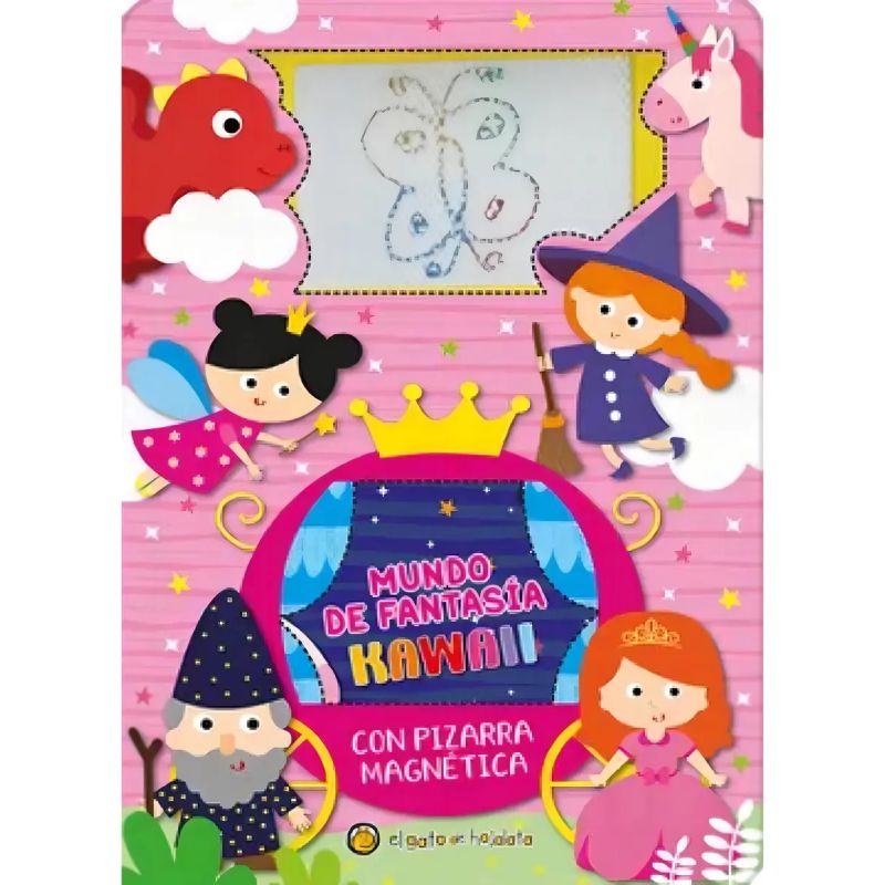 MUNDO DE FANTASIA KAWAII - PIZARRA MAGNETICA (CARTONE) (Nuevo)