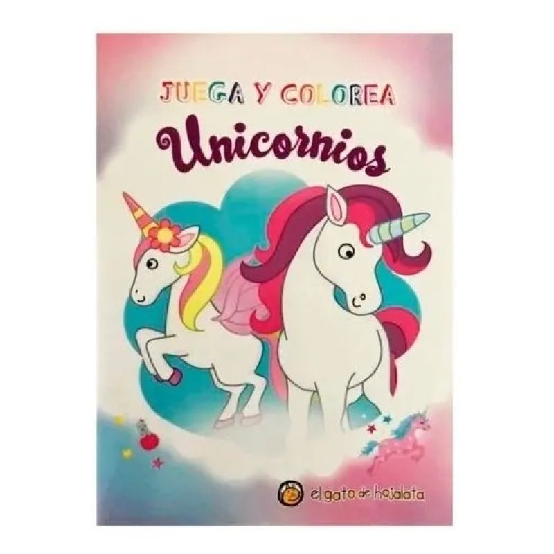JUEGA Y COLOREA CON UNICORNIOS (Nuevo)