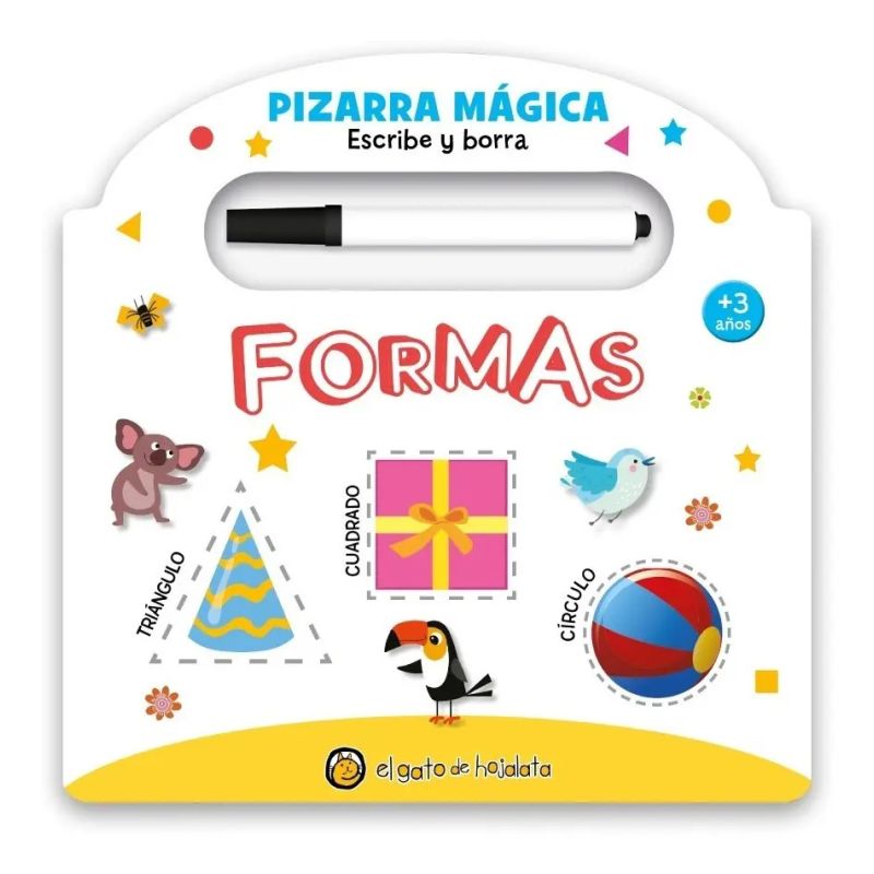 FORMAS - PIZARRA MAGICA - ESCRIBE Y BORRA - CARTONE (Nuevo)
