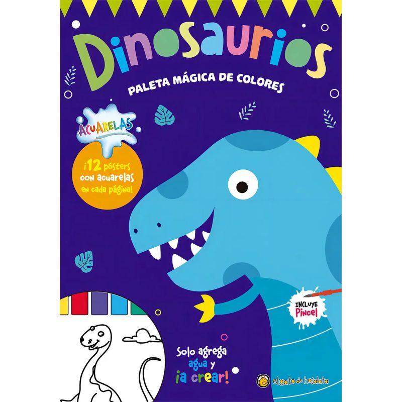 DINOSAURIOS - PALETA MAGICA DE COLORES (Nuevo)
