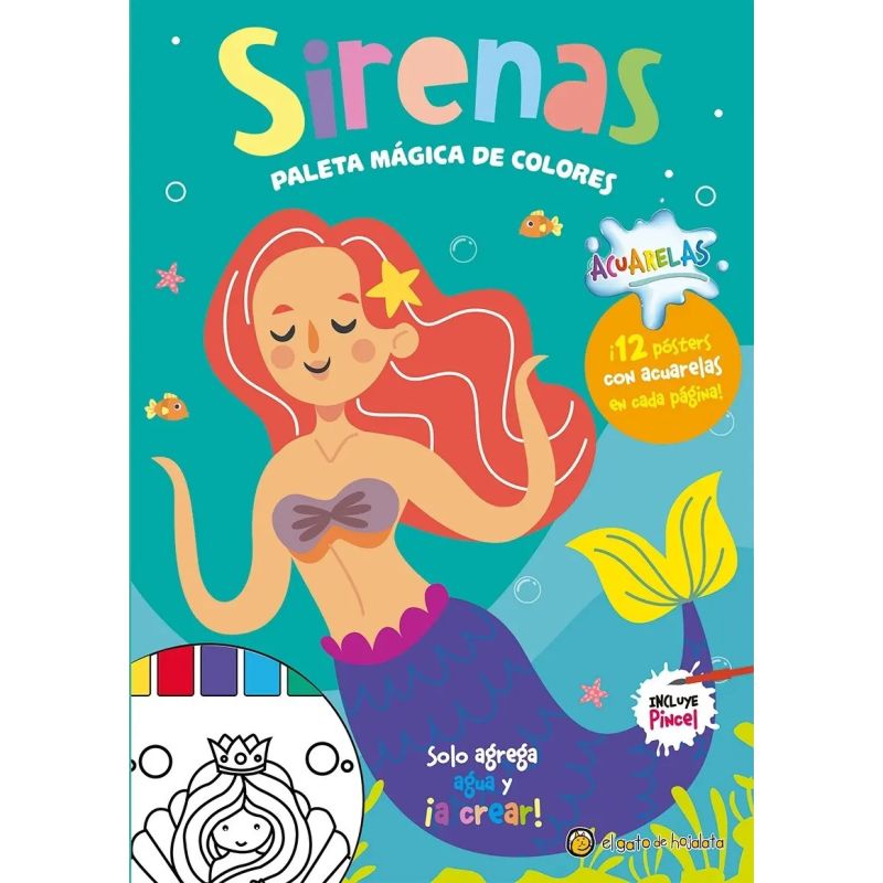 SIRENAS - PALETA MAGICA DE COLORES (Nuevo)